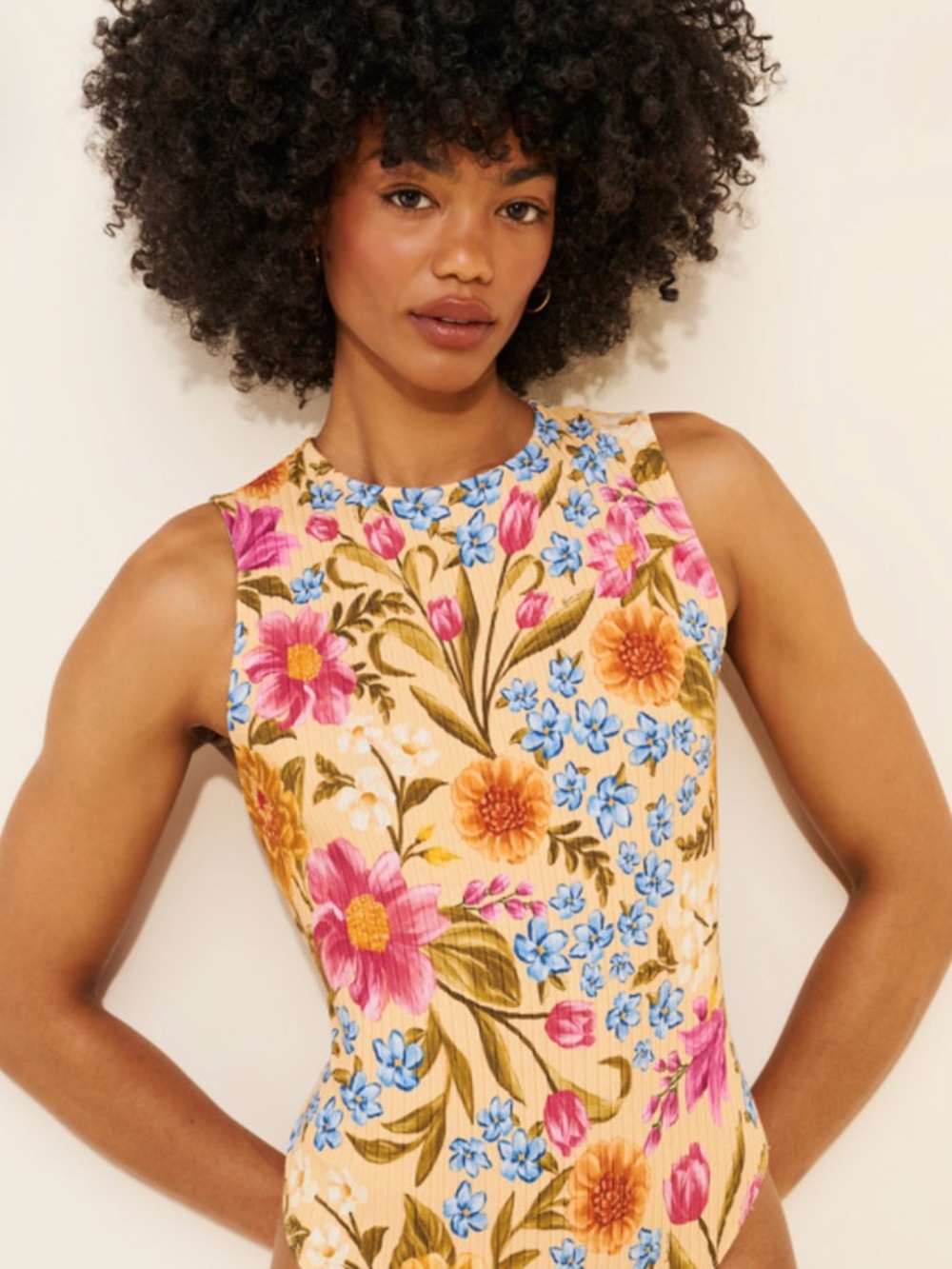 Farm Rio Tank Printed Bodysuit - Picture 5 of 7